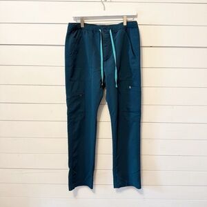 FIGS | Technical Collection Cargo scrub pants in a teal Size Medium